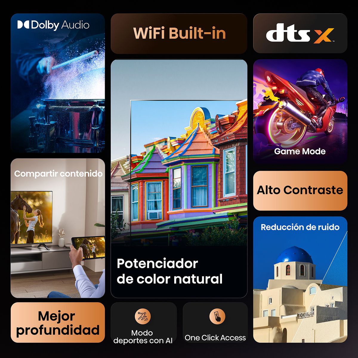 HISENSE - Televisor Hisense |  32 Pulgadas |  HD Smart TV | 32A4NV