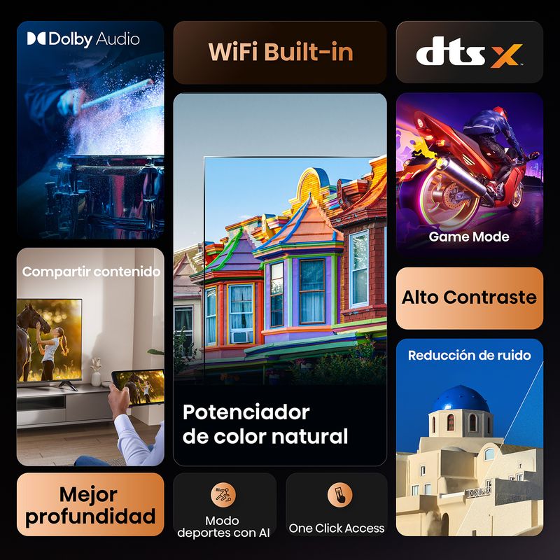 HISENSE - Televisor Hisense |  32 Pulgadas |  HD Smart TV | 32A4NV