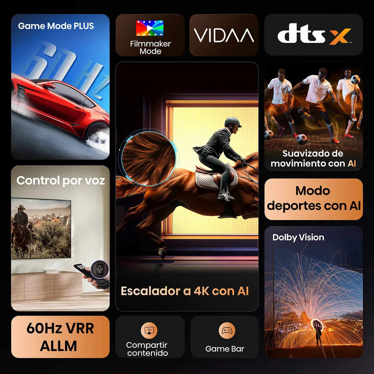 HISENSE - Televisor Hisense |  55 Pulgadas |  UHD 4K Dolby Vision | 55A6NV