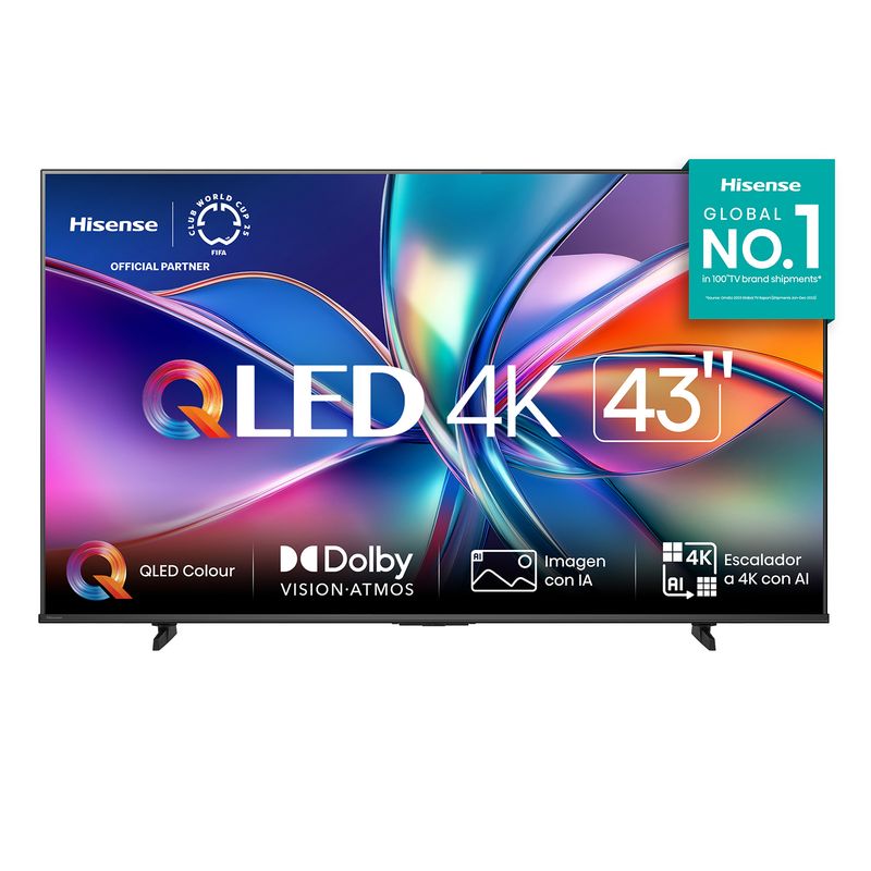 HISENSE - Televisor Hisense |  43 Pulgadas |  QLED 4K Dolby Vision | 43Q6QV