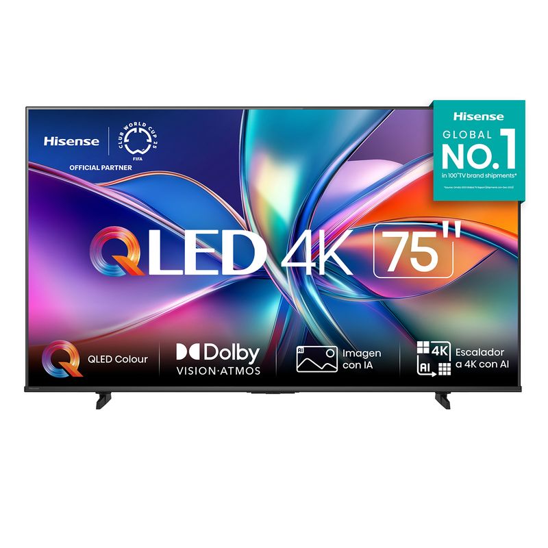 HISENSE - Televisor Hisense |  75 Pulgadas |  QLED 4K Dolby Vision | 75Q6QV