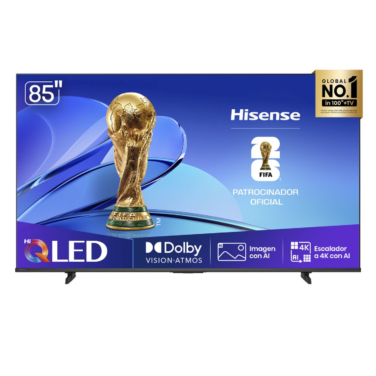 HISENSE - Televisor Hisense | 85 Pulgadas |Hi QLED 4K | 85Q6QV