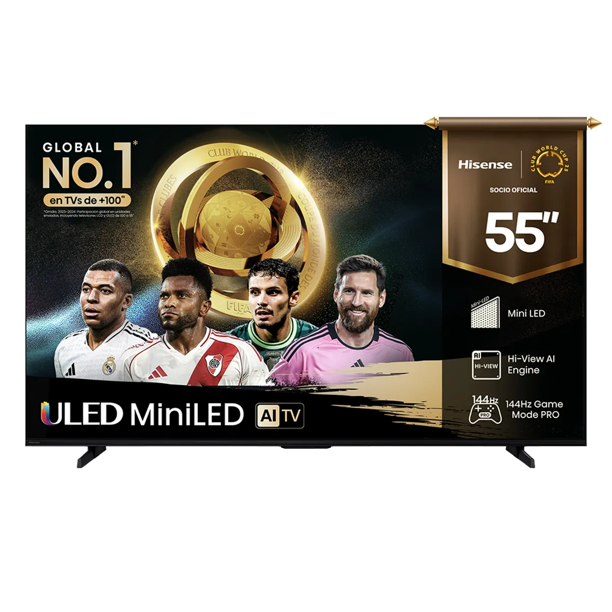 HISENSE - Televisor Hisense |  55 Pulgadas |  ULED MiniLED Pro 144Hz | 55U7QG