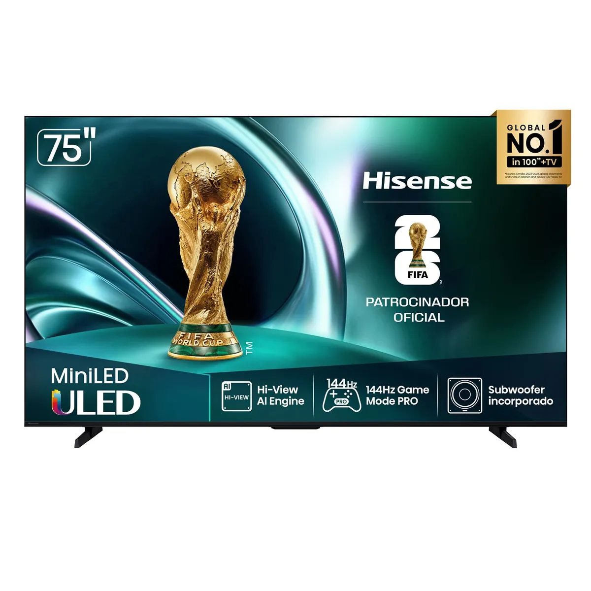 HISENSE - Televisor Hisense |  75 Pulgadas |  ULED MiniLED Pro 144Hz | 75U7QG