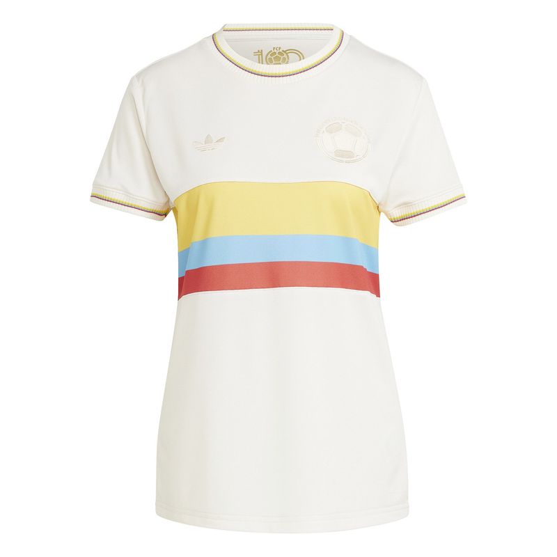 ADIDAS - Camiseta de Fútbol Aniversario 100 Años Selección Colombia Mujer