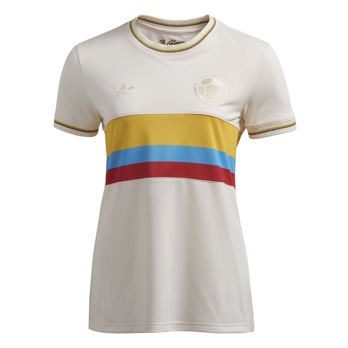 ADIDAS - Camiseta de Fútbol Aniversario 100 Años Selección Colombia Mujer