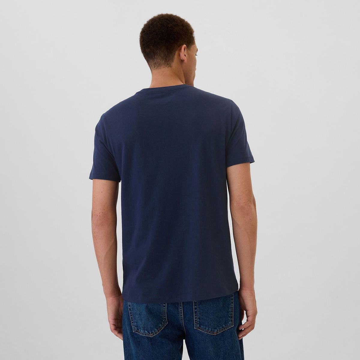 GAP - Camiseta Hombre Manga Corta con Logo de Algodón GAP