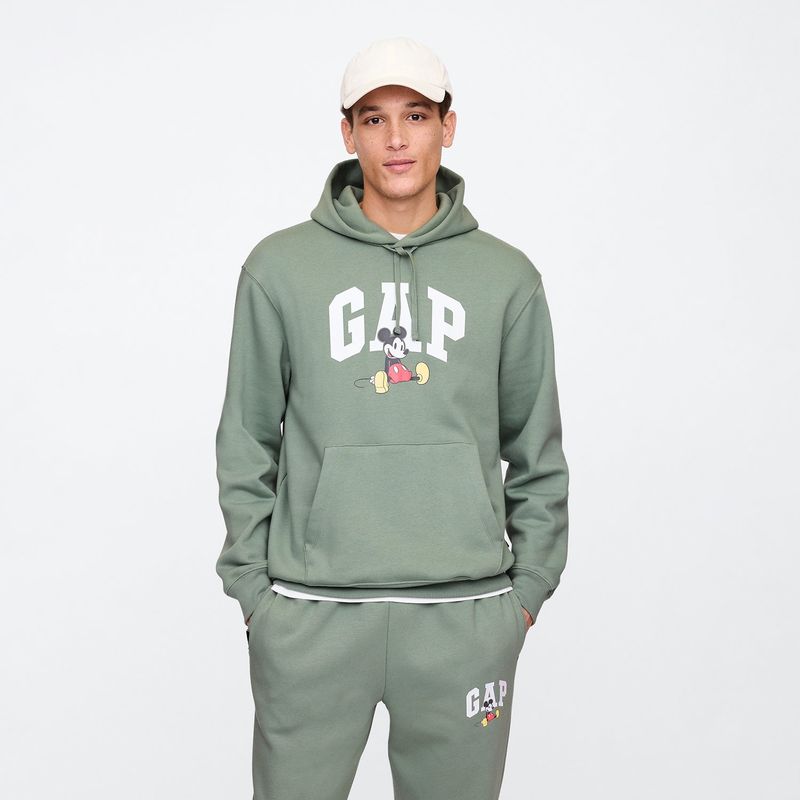 GAP - Hoodie Hombre con Estampado de Algodón GAP