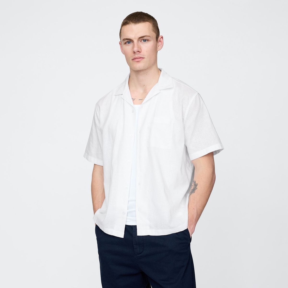 GAP - Camisa Hombre Manga corta Regular fit Gap