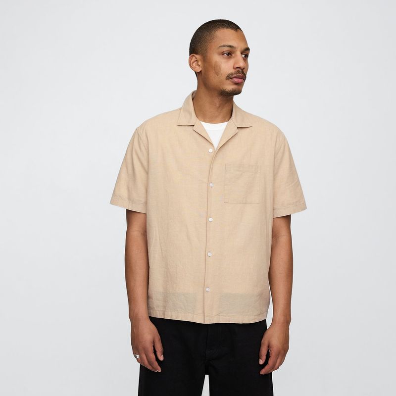 GAP - Camisa Hombre Manga corta de Lino GAP