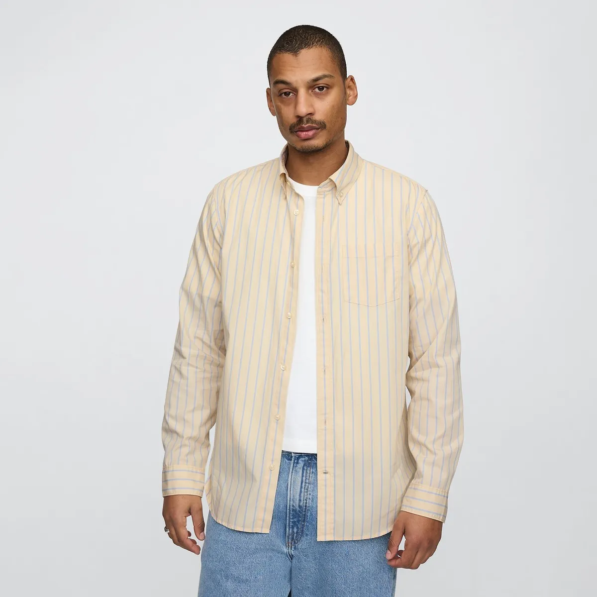 GAP - Camisa Hombre de Rayas Manga larga GAP