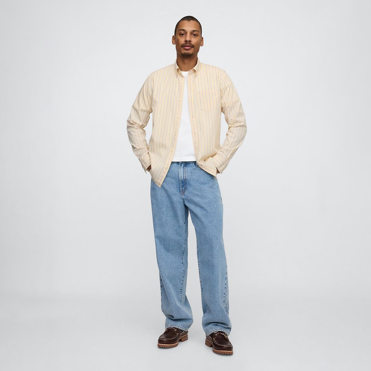 GAP - Camisa Hombre de Rayas Manga larga GAP