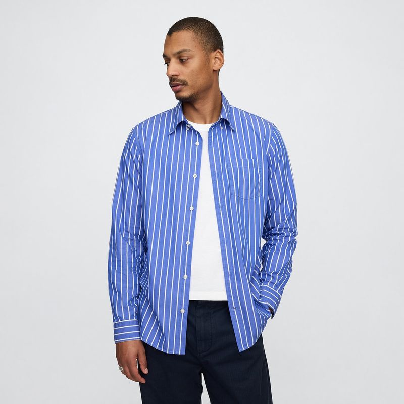GAP - Camisa Hombre de Rayas Manga larga GAP