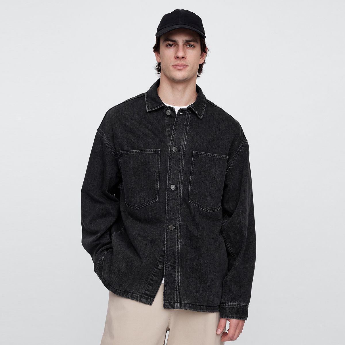 GAP - Sobrecamisa Hombre de Algodón Gap