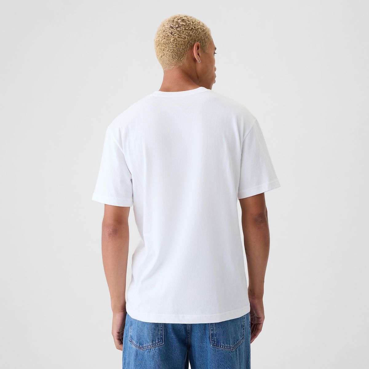 GAP - Camiseta Hombre con Logo de Algodón Gap