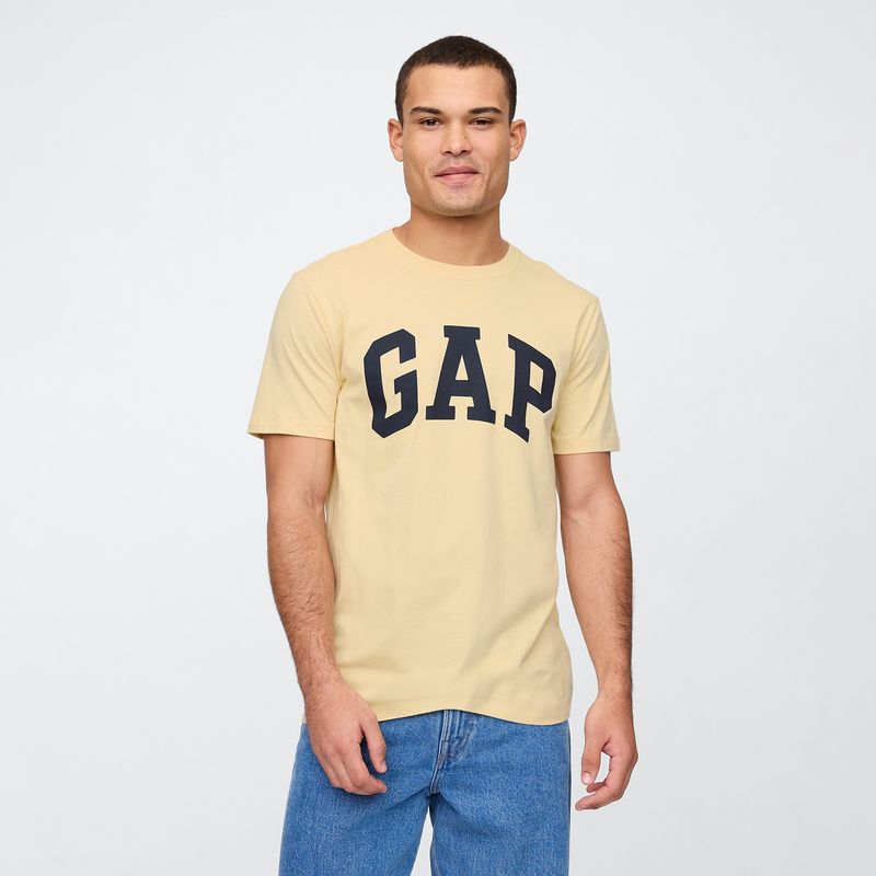 GAP - Camiseta Hombre Manga corta con Logo Regular fit de Algodón GAP
