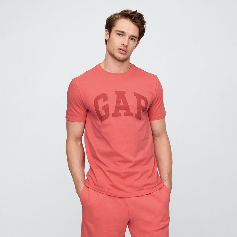 GAP - Camiseta Hombre Manga corta con Logo Regular fit de Algodón GAP