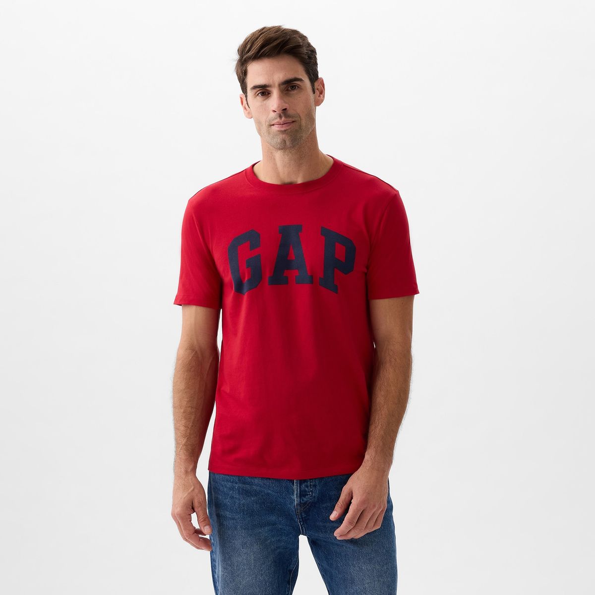 GAP - Camiseta Hombre con Logo de Algodón Gap