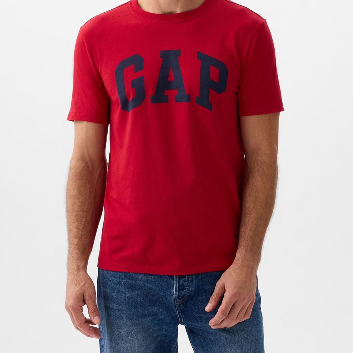 GAP - Camiseta Hombre con Logo de Algodón Gap