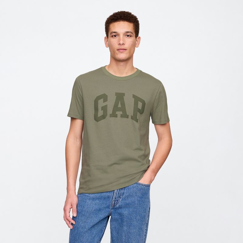GAP - Camiseta Hombre Manga corta con Logo Regular fit de Algodón GAP