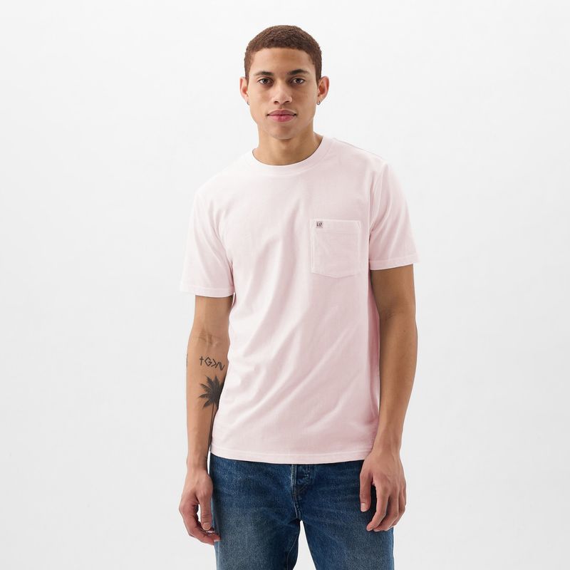 GAP - Camiseta Hombre Manga corta Slim fit de Algodón GAP