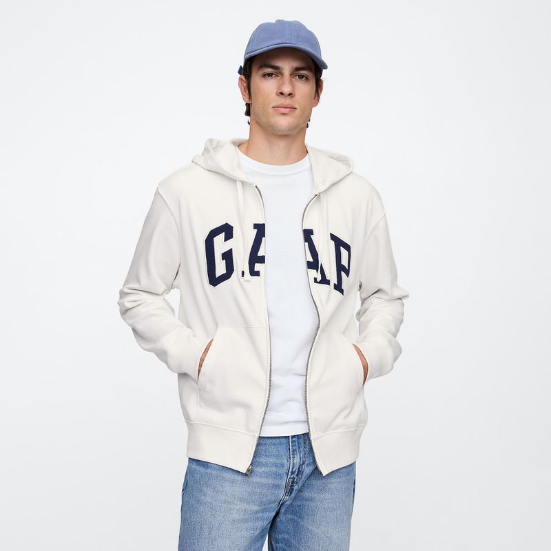 GAP - Hoodie Hombre con Logo de Algodón Gap