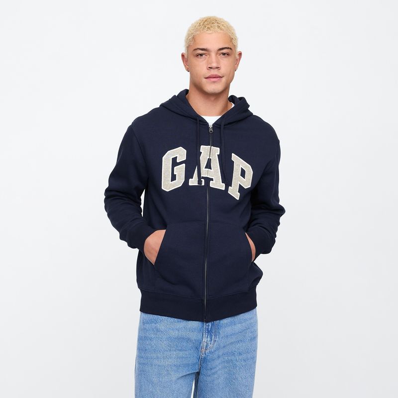 GAP - Hoodie Hombre con Logo de Algodón Gap