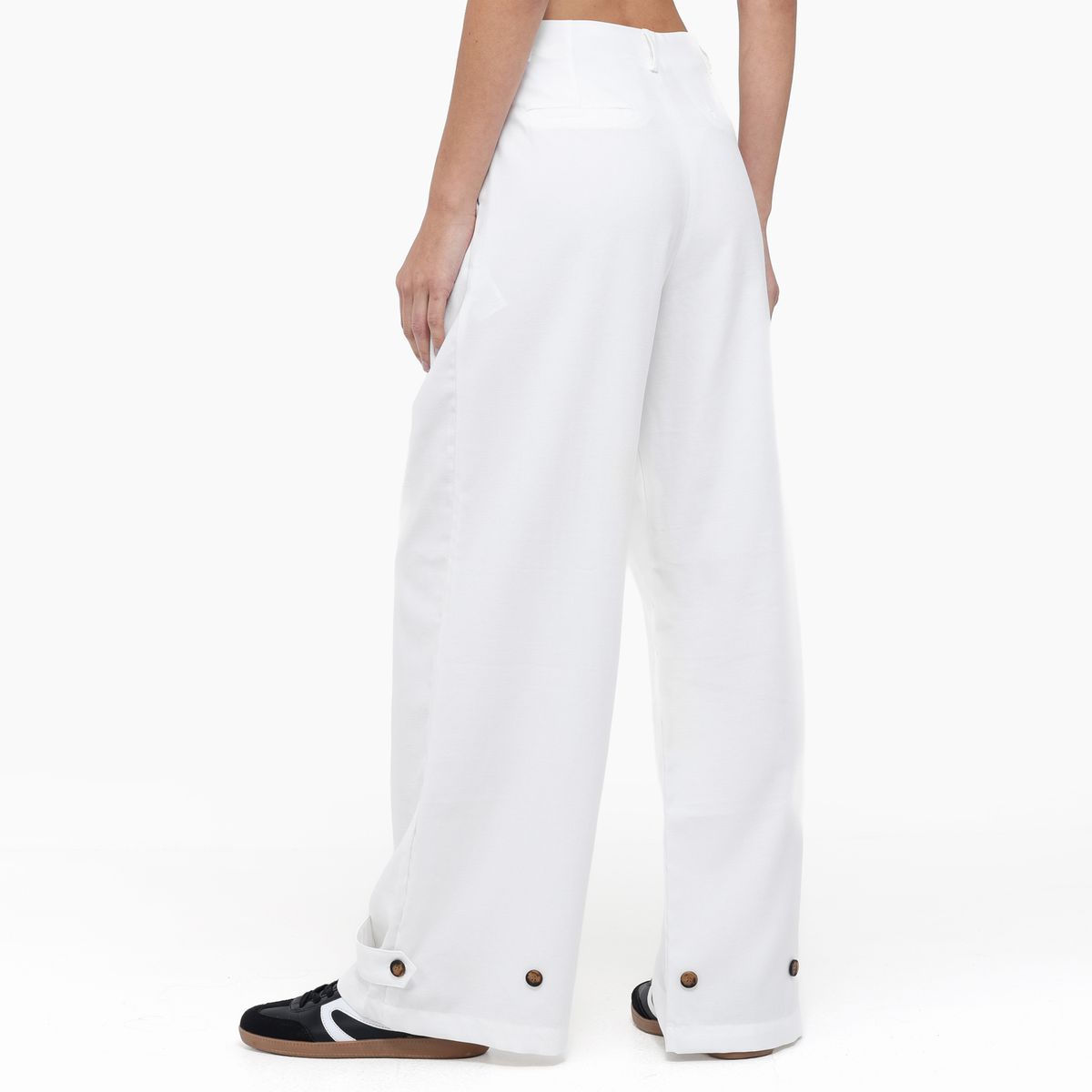 SYBILLA - Pantalón Recto Mujer Tiro alto Sybilla