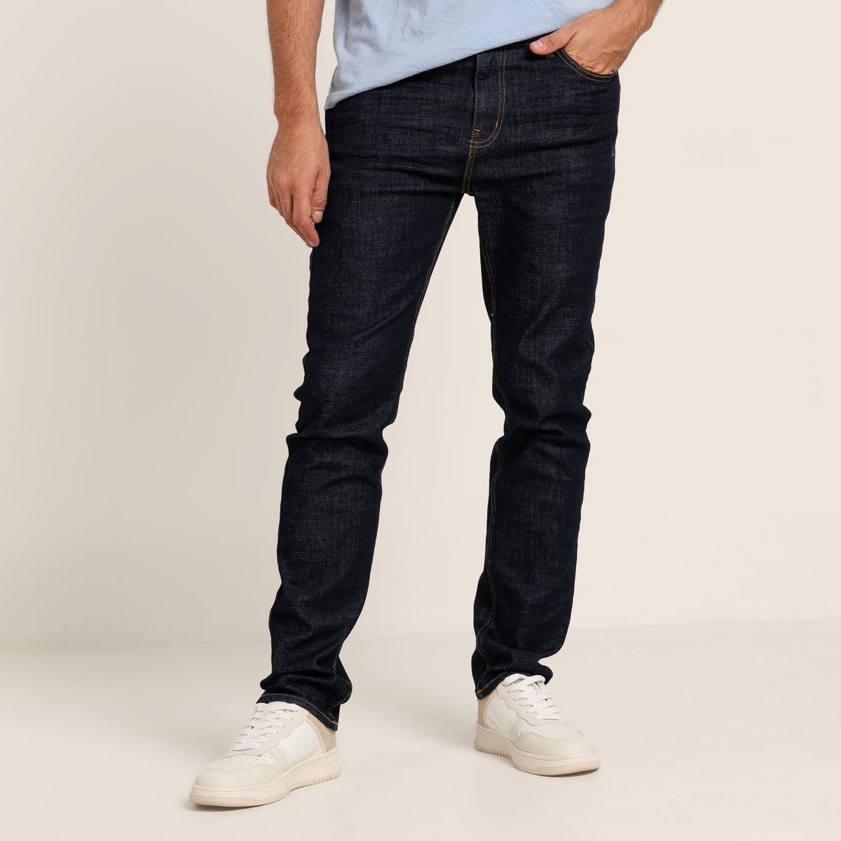 BASEMENT - Jean 5 Bolsillos Hombre Slim de Algodón Basement