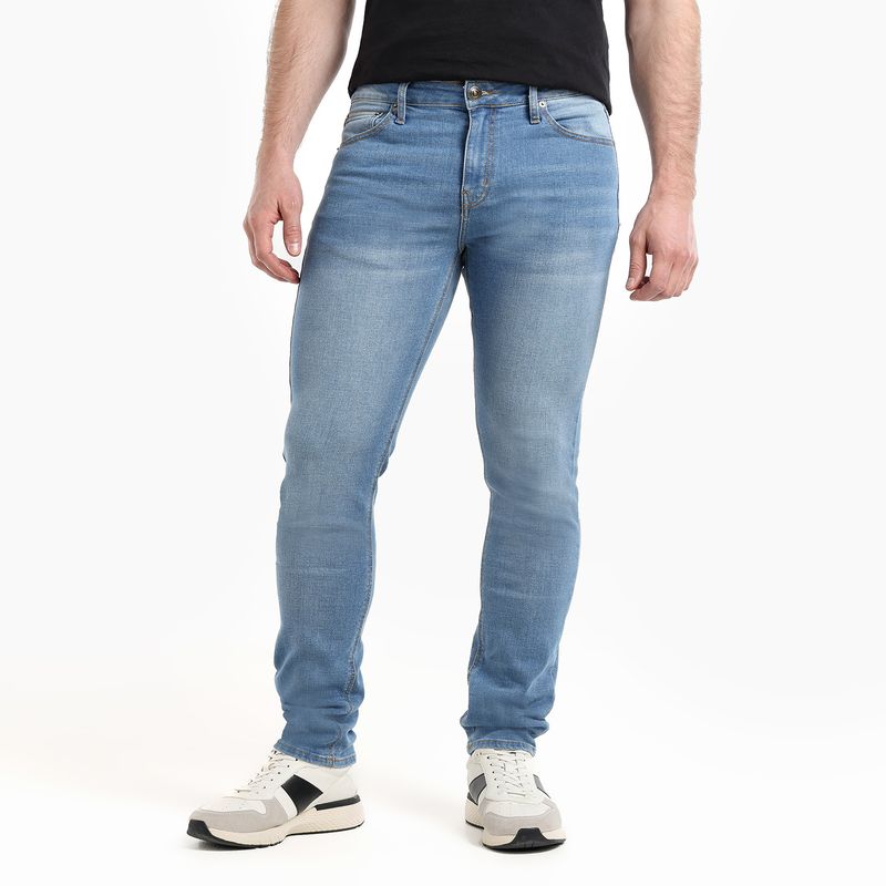 BASEMENT - Jean 5 Bolsillos Hombre Slim de Algodón Basement
