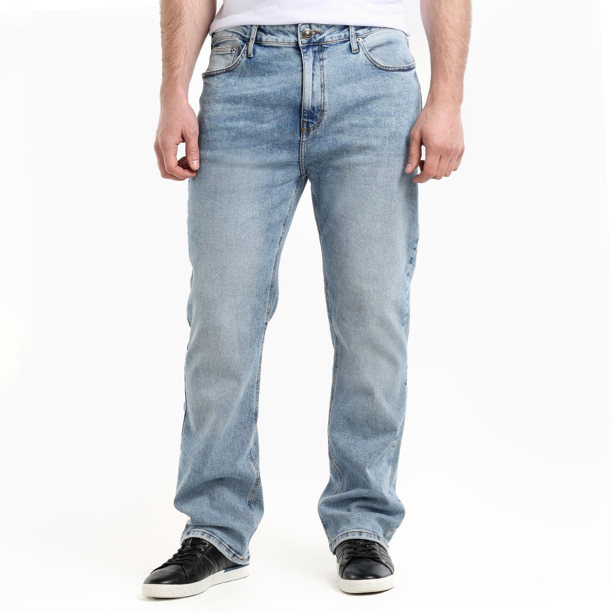 BASEMENT - Jean 5 Bolsillos Hombre Recto de Algodón Basement