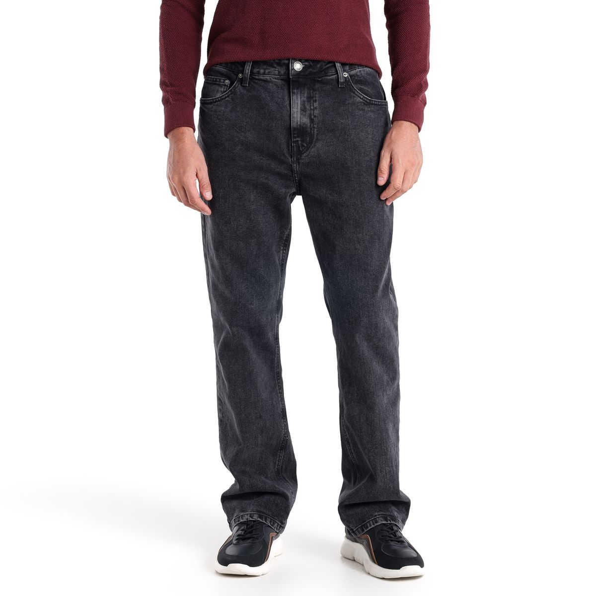 BASEMENT - Jean 5 Bolsillos Hombre Recto de Algodón Basement