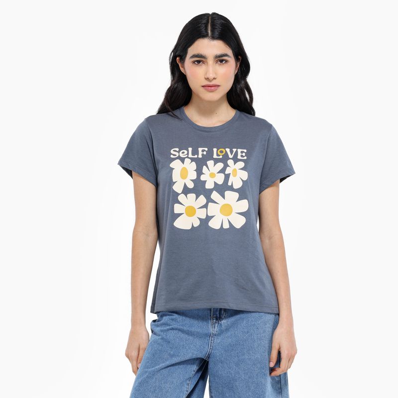 SYBILLA - Camiseta Mujer Manga corta de Algodón Sybilla