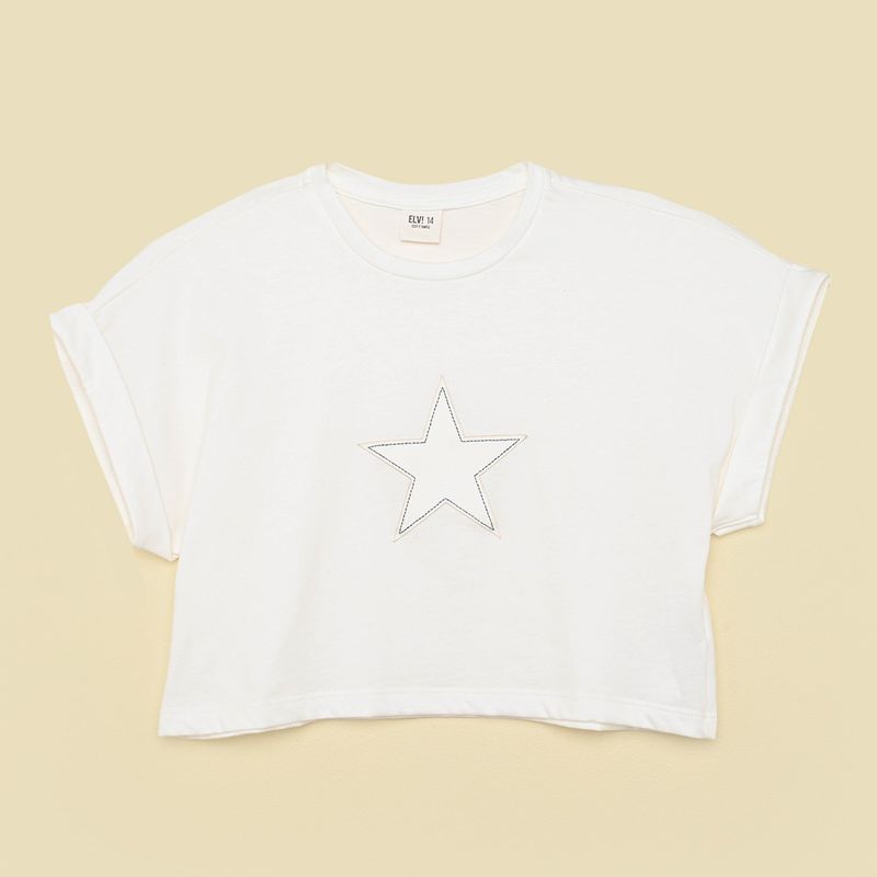 ELV - Blusa Niña  Manga corta Algodón Elv