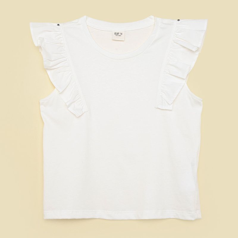 ELV - Blusa Niña  Manga corta Algodón Elv