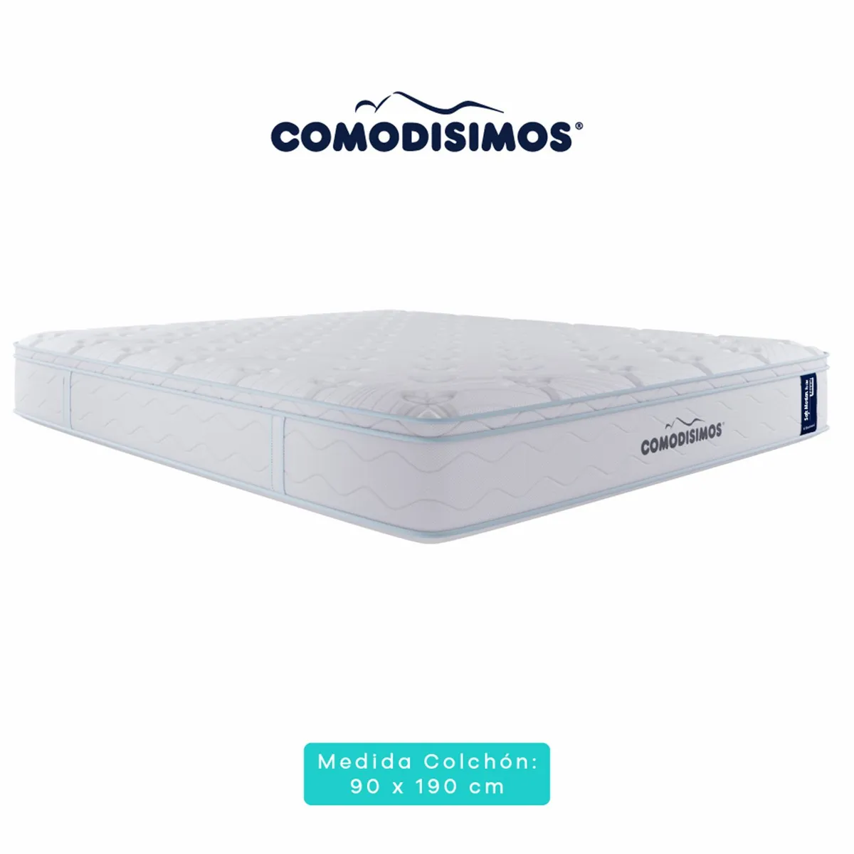 COMODISIMOS - Colchón Sencillo Firmeza Suave Ortopédico Resortado con Pillow Línea Access 100 x 190 cm  + Almohada + Protector Comodisimos 