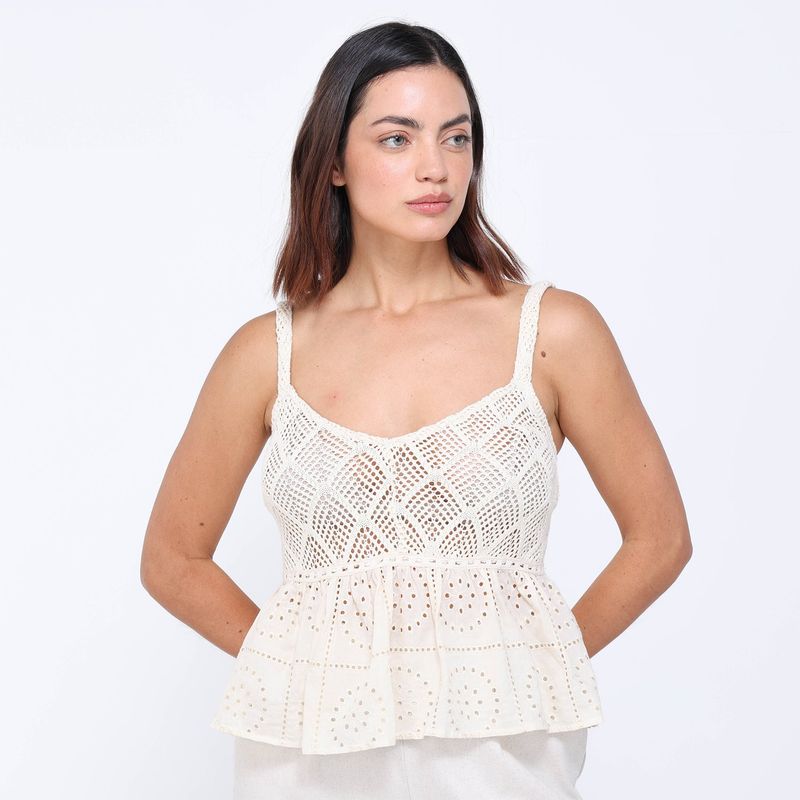 BASEMENT - Blusa Mujer Sin mangas Basement