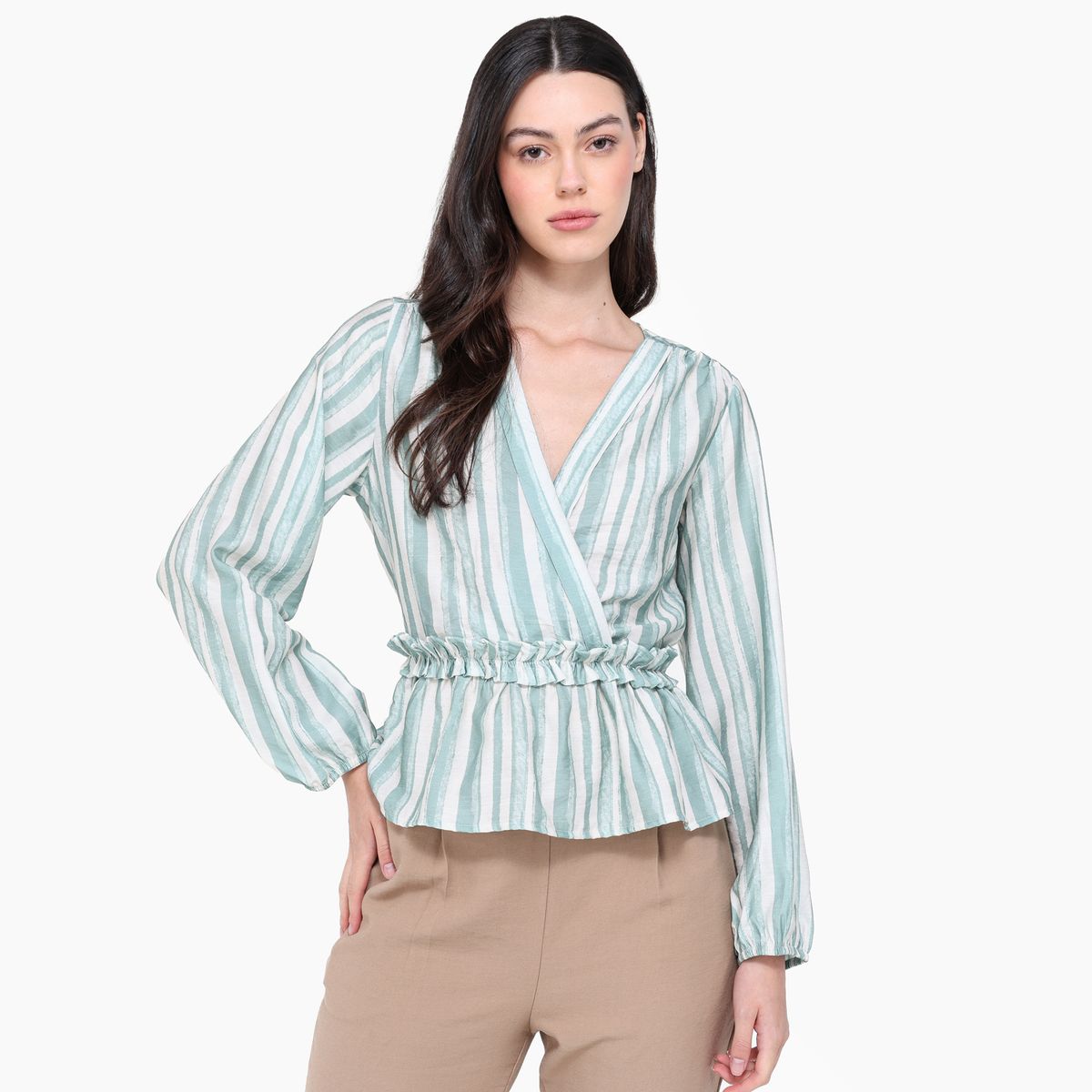 BASEMENT - Blusa Mujer Manga larga Basement