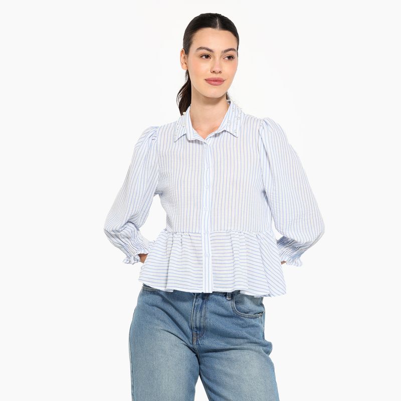 BASEMENT - Camisa Mujer Manga 3/4 Basement