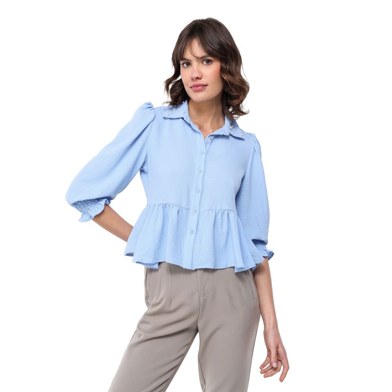 BASEMENT - Camisa Mujer Manga 3/4 Basement