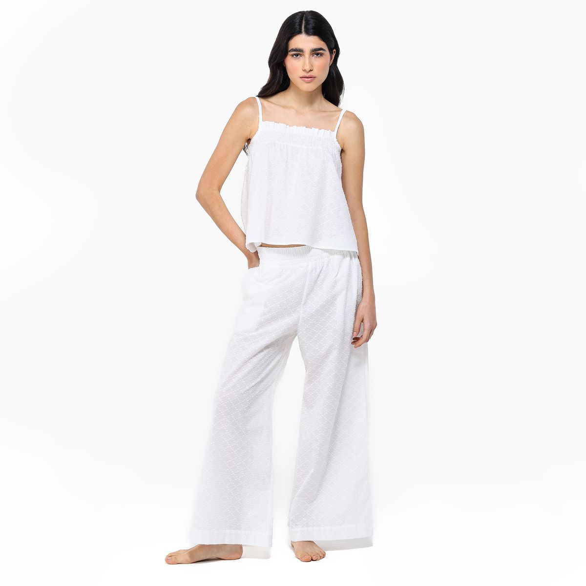 SIXXTA X SYBILLA - Conjunto de pijama con pantalón Mujer Largo Sin mangas de Algodón SIXXTA x SYBILLA