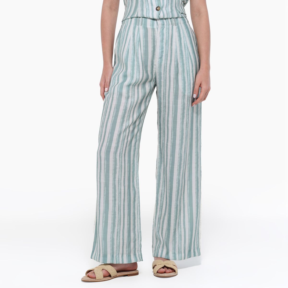 BASEMENT - Pantalón Recto Mujer Tiro medio Basement