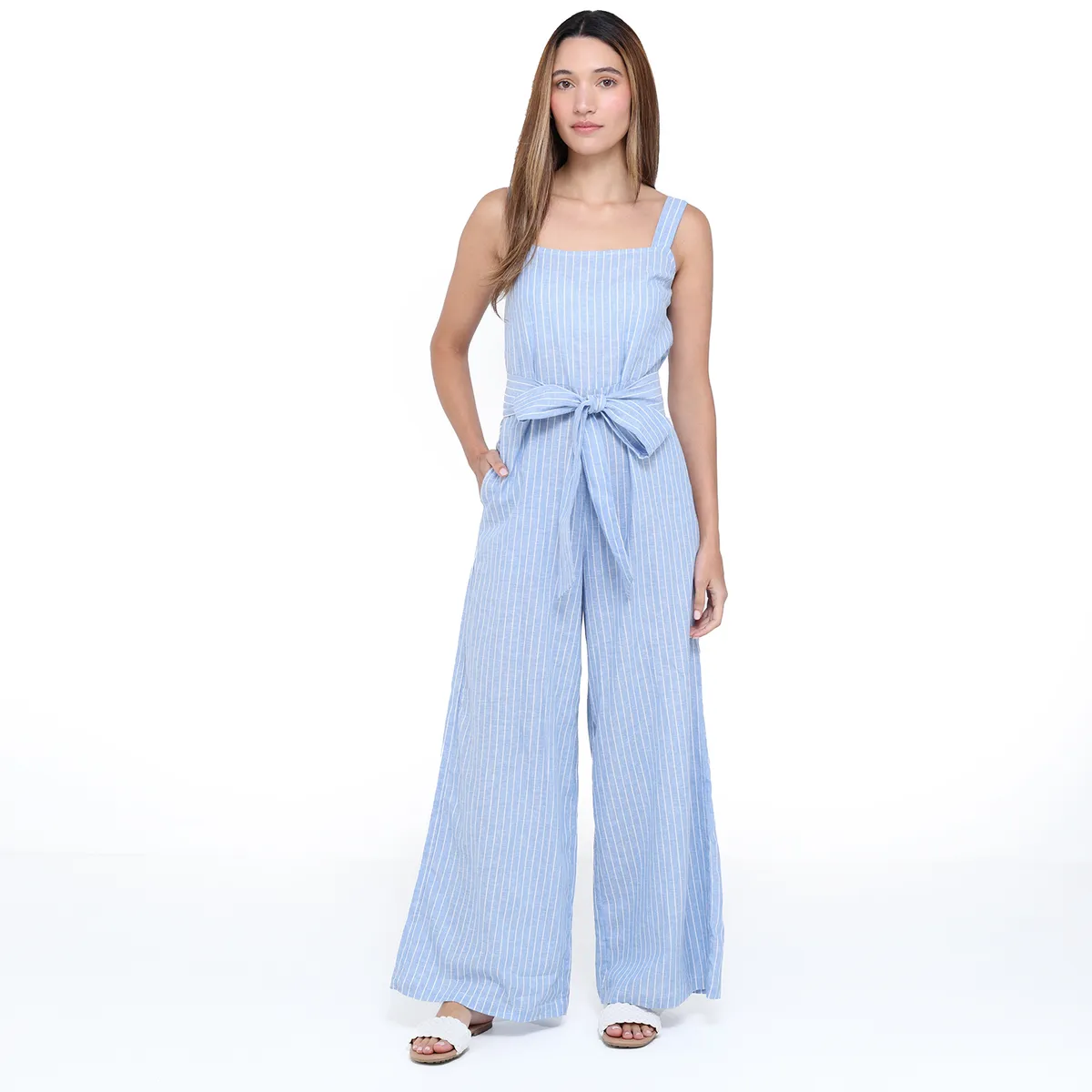 UNIVERSITY CLUB - Enterizo Mujer Largo de Lino Basement