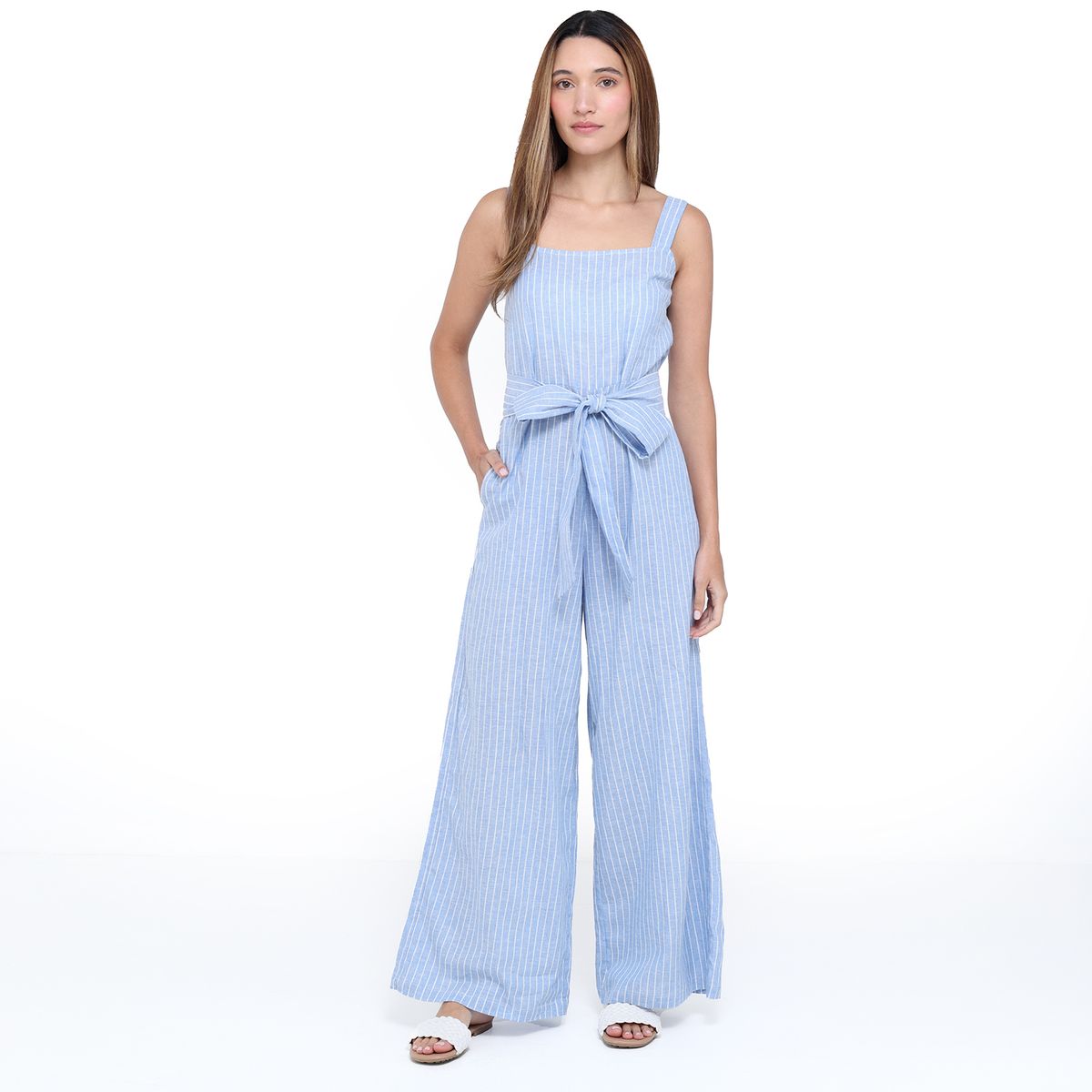 UNIVERSITY CLUB - Enterizo Mujer Largo de Lino Basement