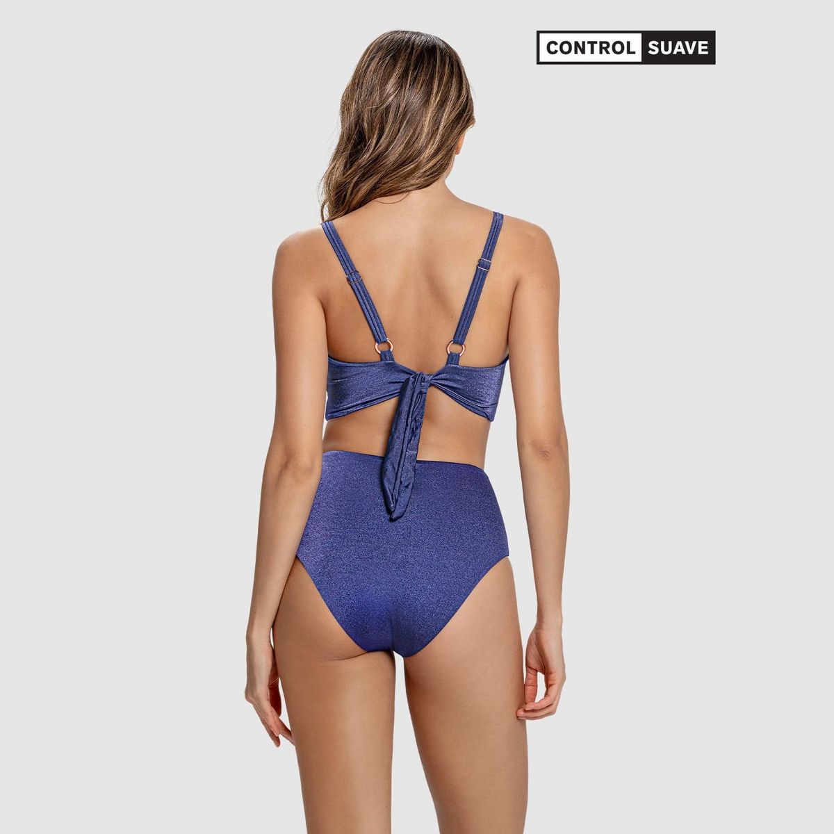 LEONISA - Vestido de Baño Bikini con panty de tiro alto y top de buen cubrimiento