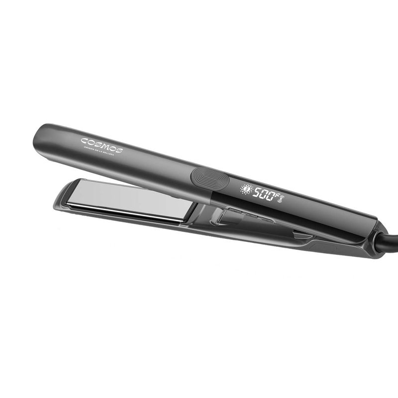 COSMOS - Plancha de pelo CMS-COSMOS Plancha Profesional de Vibración Con Pantalla LCD Sagitta  Titanio