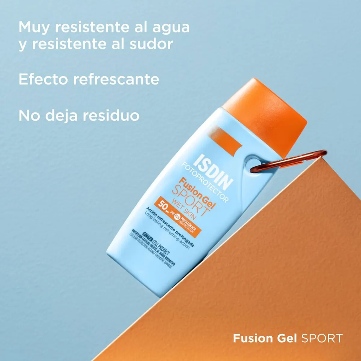 ISDIN - Fotoprotector ISDIN Fusion Gel SPORT SPF50 - Protector solar corporal para el deporte Isdin para Todo tipo de piel 100 ml