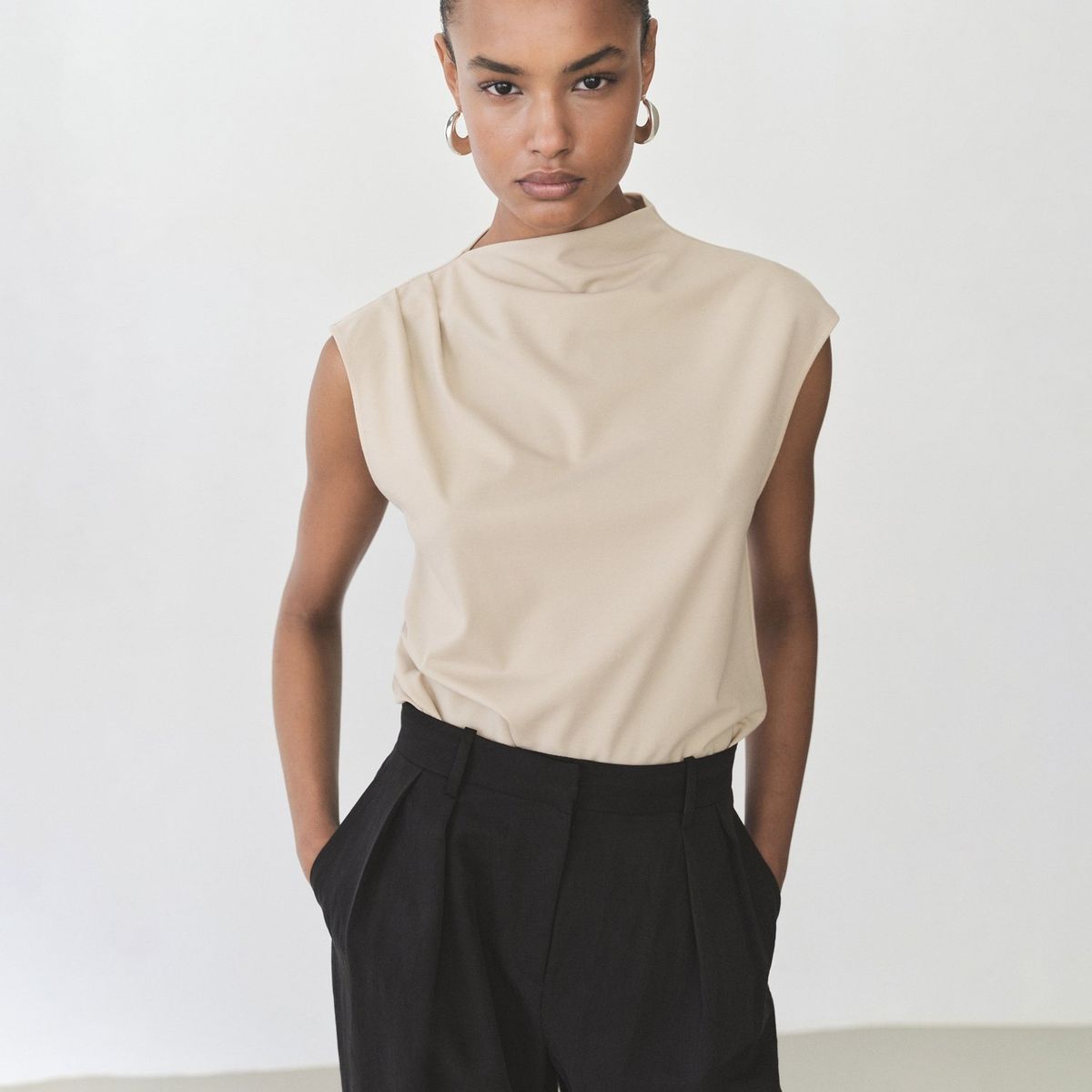 MANGO - Camiseta Mujer Sin mangas  MANGO