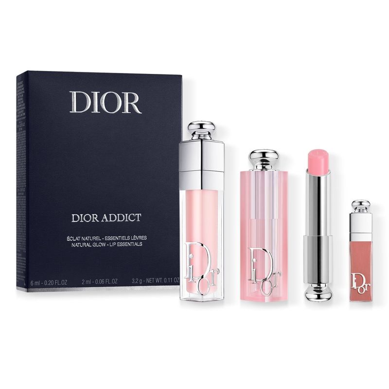 DIOR - Set Dior Addict - Bálsamo labial hidratante y brillo de labios 