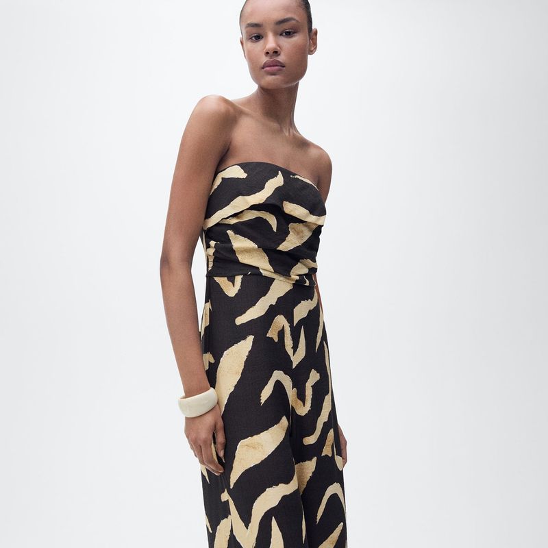MANGO - Enterizos Mujer Largo con Estampado Mango